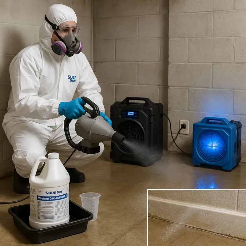 Sanitization and Odor Removal process in Plainville, MA